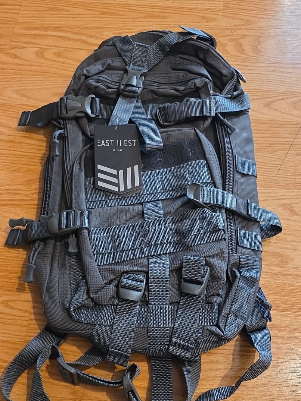 EAST WEST USA Gray Men's Tactical Backpack - Modular Everyday Carry - Picture 1 of 7